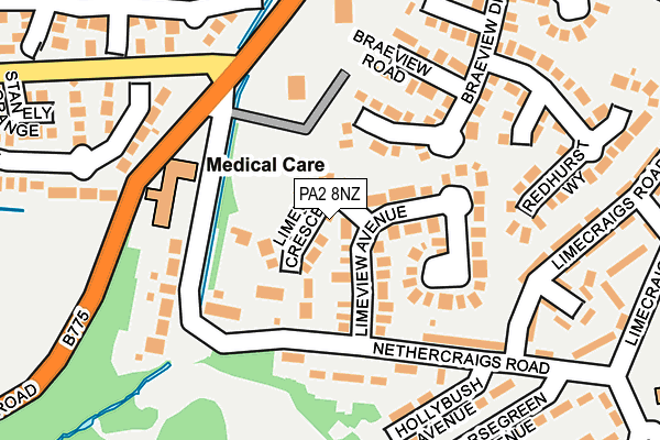 PA2 8NZ map - OS OpenMap – Local (Ordnance Survey)