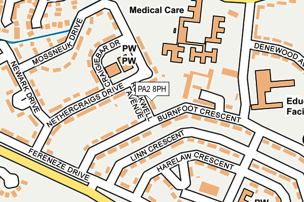 PA2 8PH map - OS OpenMap – Local (Ordnance Survey)