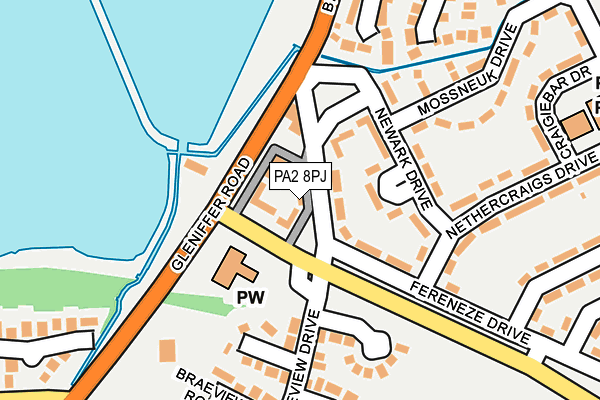 PA2 8PJ map - OS OpenMap – Local (Ordnance Survey)