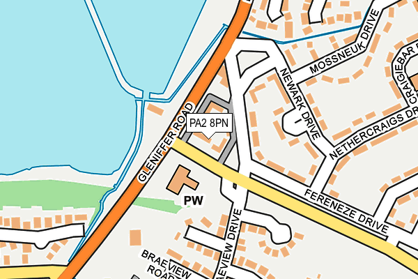 PA2 8PN map - OS OpenMap – Local (Ordnance Survey)