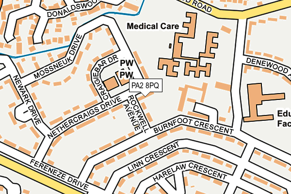 PA2 8PQ map - OS OpenMap – Local (Ordnance Survey)
