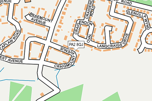 PA2 8QJ map - OS OpenMap – Local (Ordnance Survey)