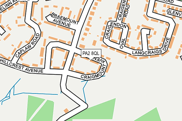 PA2 8QL map - OS OpenMap – Local (Ordnance Survey)