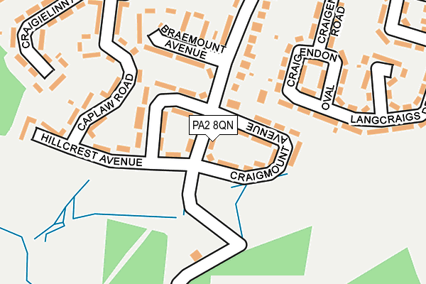 PA2 8QN map - OS OpenMap – Local (Ordnance Survey)