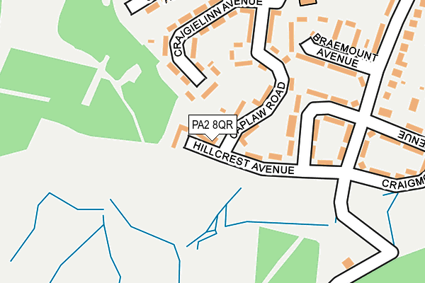 PA2 8QR map - OS OpenMap – Local (Ordnance Survey)