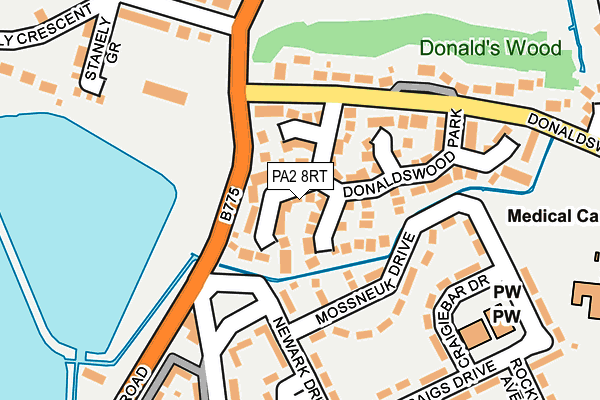PA2 8RT map - OS OpenMap – Local (Ordnance Survey)
