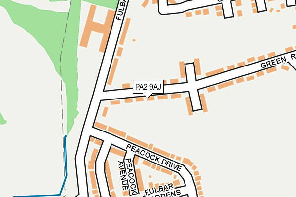 PA2 9AJ map - OS OpenMap – Local (Ordnance Survey)