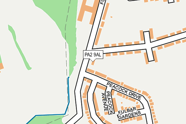 PA2 9AL map - OS OpenMap – Local (Ordnance Survey)