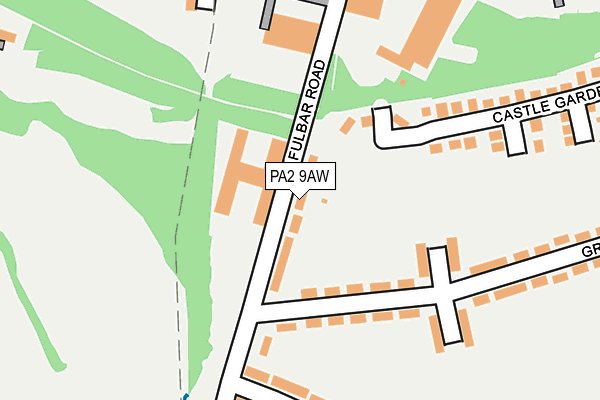 PA2 9AW map - OS OpenMap – Local (Ordnance Survey)