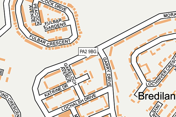 PA2 9BG map - OS OpenMap – Local (Ordnance Survey)