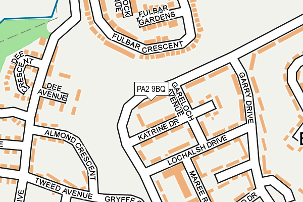 PA2 9BQ map - OS OpenMap – Local (Ordnance Survey)