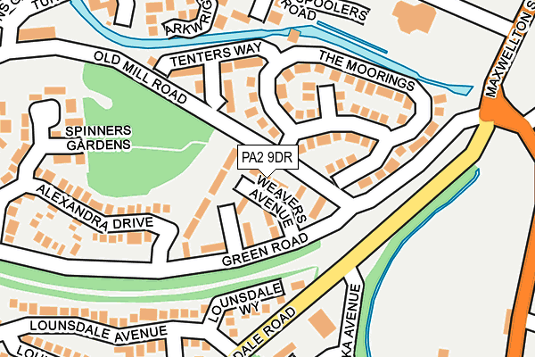 PA2 9DR map - OS OpenMap – Local (Ordnance Survey)