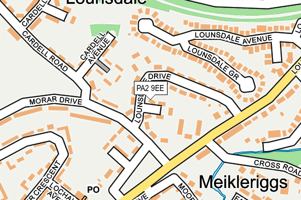 PA2 9EE map - OS OpenMap – Local (Ordnance Survey)