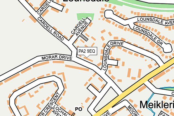 PA2 9EQ map - OS OpenMap – Local (Ordnance Survey)