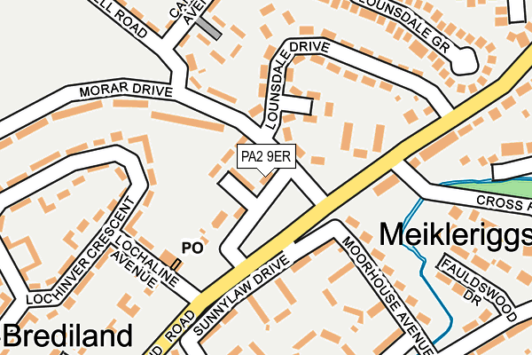 PA2 9ER map - OS OpenMap – Local (Ordnance Survey)