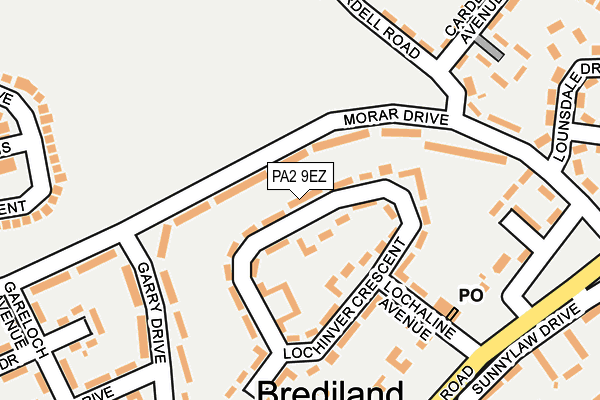 PA2 9EZ map - OS OpenMap – Local (Ordnance Survey)