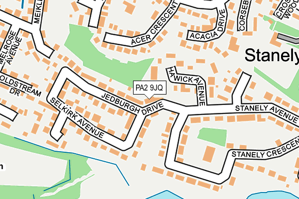 PA2 9JQ map - OS OpenMap – Local (Ordnance Survey)