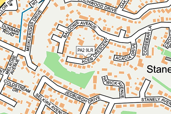 PA2 9LR map - OS OpenMap – Local (Ordnance Survey)