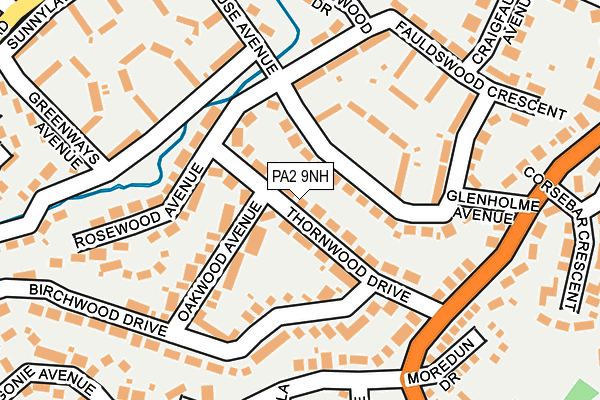 PA2 9NH map - OS OpenMap – Local (Ordnance Survey)