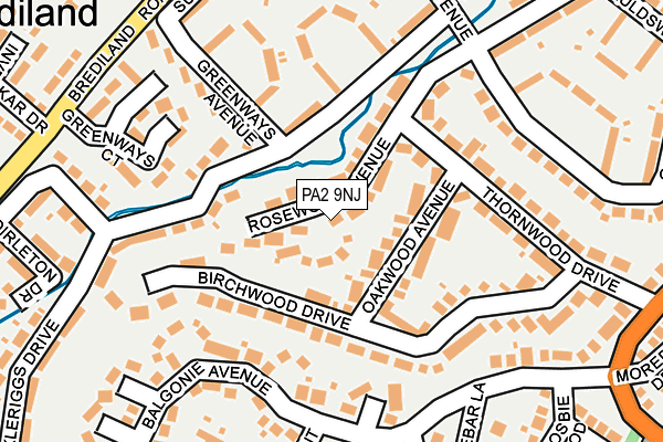 PA2 9NJ map - OS OpenMap – Local (Ordnance Survey)