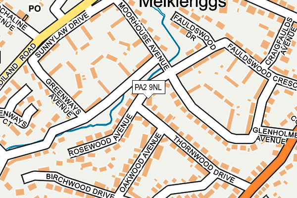 PA2 9NL map - OS OpenMap – Local (Ordnance Survey)