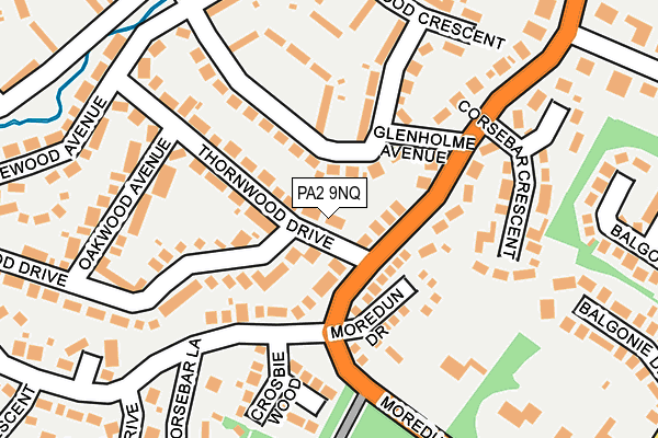 PA2 9NQ map - OS OpenMap – Local (Ordnance Survey)