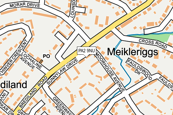 PA2 9NU map - OS OpenMap – Local (Ordnance Survey)