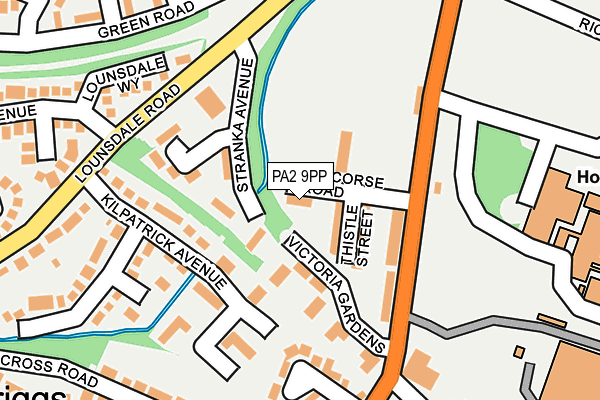 PA2 9PP map - OS OpenMap – Local (Ordnance Survey)