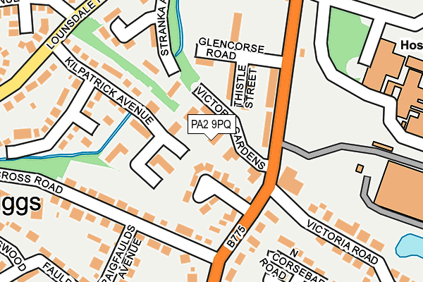 PA2 9PQ map - OS OpenMap – Local (Ordnance Survey)