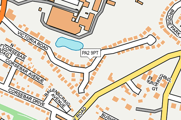 PA2 9PT map - OS OpenMap – Local (Ordnance Survey)
