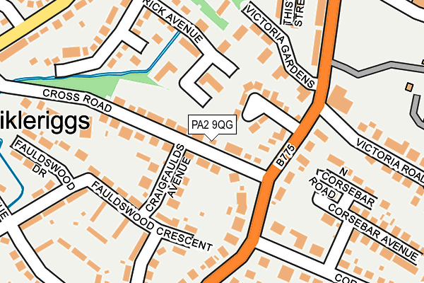 PA2 9QG map - OS OpenMap – Local (Ordnance Survey)