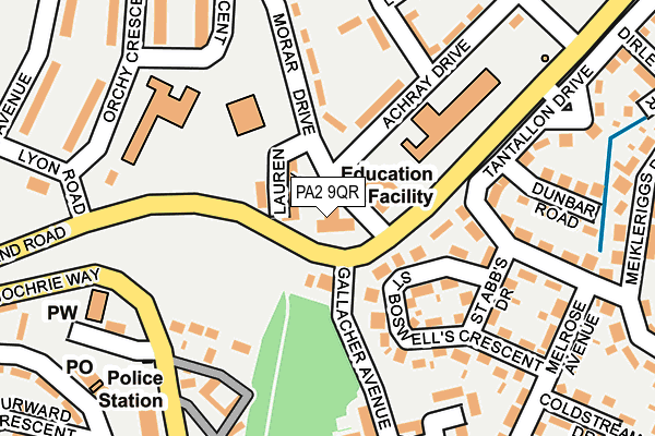 PA2 9QR map - OS OpenMap – Local (Ordnance Survey)