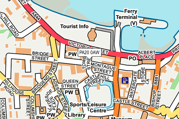 PA20 0AW map - OS OpenMap – Local (Ordnance Survey)