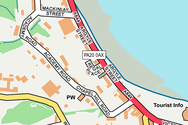 PA20 0AX map - OS OpenMap – Local (Ordnance Survey)