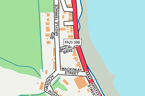 PA20 0BB map - OS OpenMap – Local (Ordnance Survey)