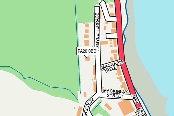 PA20 0BD map - OS OpenMap – Local (Ordnance Survey)
