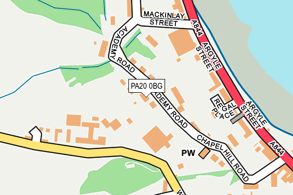 PA20 0BG map - OS OpenMap – Local (Ordnance Survey)