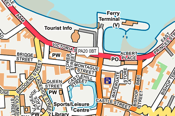 PA20 0BT map - OS OpenMap – Local (Ordnance Survey)