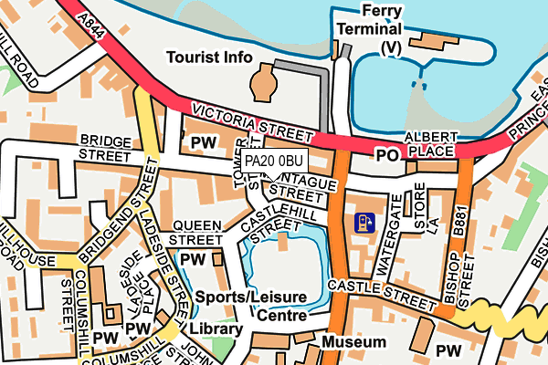 PA20 0BU map - OS OpenMap – Local (Ordnance Survey)
