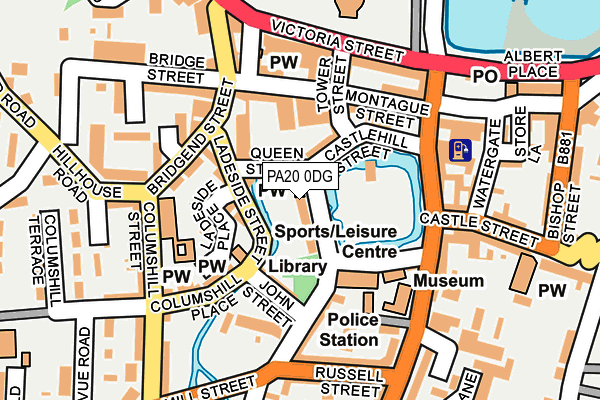PA20 0DG map - OS OpenMap – Local (Ordnance Survey)