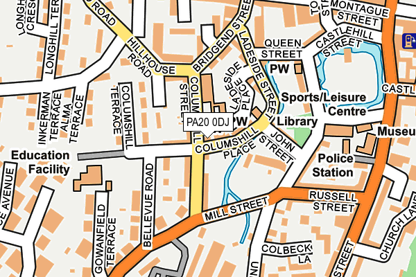 PA20 0DJ map - OS OpenMap – Local (Ordnance Survey)