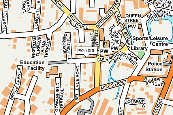 PA20 0DL map - OS OpenMap – Local (Ordnance Survey)