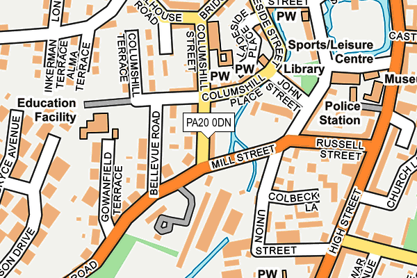 PA20 0DN map - OS OpenMap – Local (Ordnance Survey)