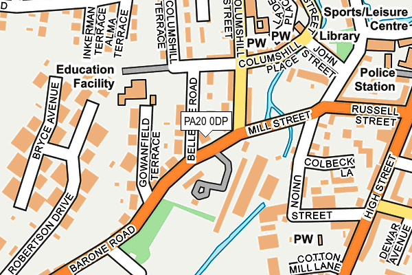PA20 0DP map - OS OpenMap – Local (Ordnance Survey)