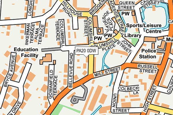 PA20 0DW map - OS OpenMap – Local (Ordnance Survey)