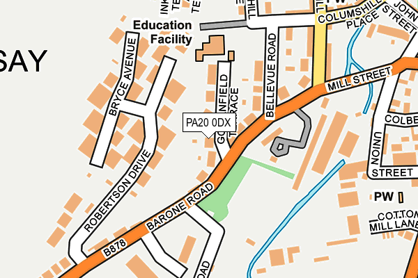 PA20 0DX map - OS OpenMap – Local (Ordnance Survey)