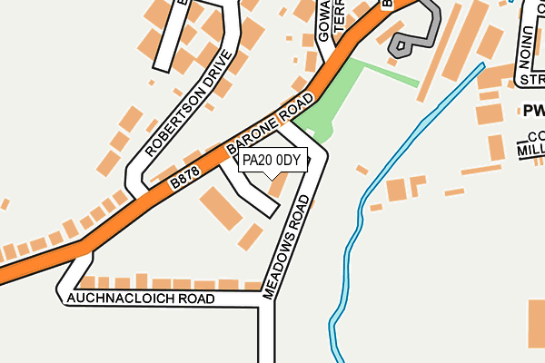 PA20 0DY map - OS OpenMap – Local (Ordnance Survey)