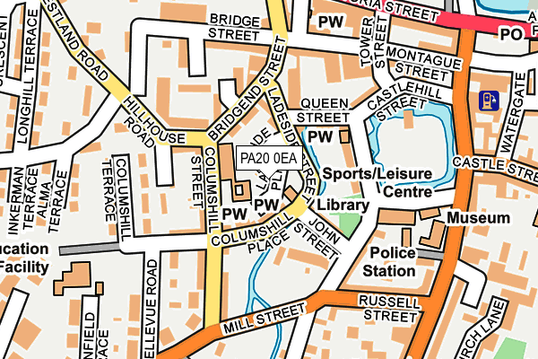 PA20 0EA map - OS OpenMap – Local (Ordnance Survey)