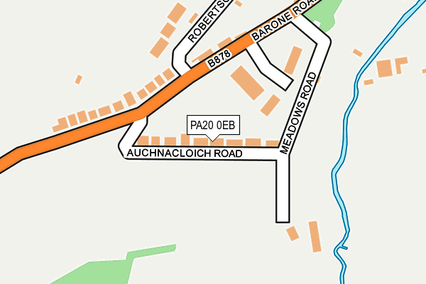 PA20 0EB map - OS OpenMap – Local (Ordnance Survey)