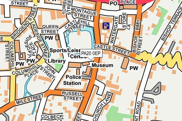 PA20 0EP map - OS OpenMap – Local (Ordnance Survey)